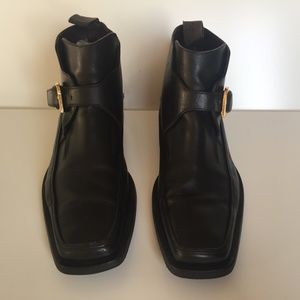 CEZARE PACIOTTI MEN'S BLACK LEATHER SHOES US-10-10.5 STOCK 59